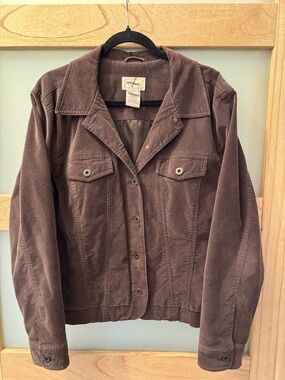 L.L. Bean Women's Brown Velvet Jacket